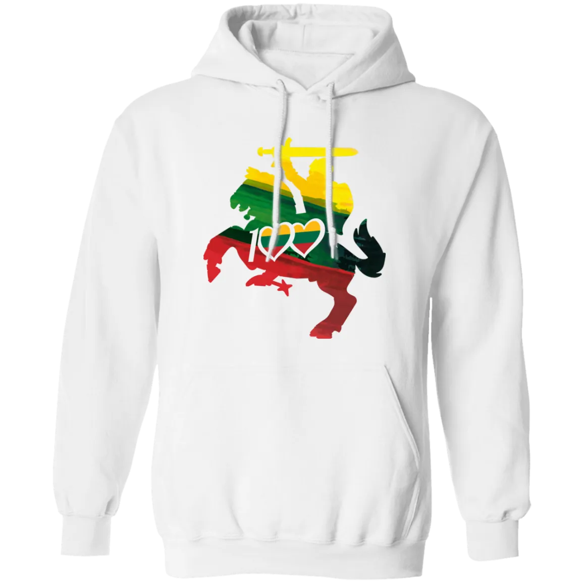 Lithuanian Knight 100 - Men/Women Unisex Comfort Pullover Hoodie