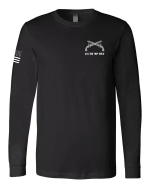 Mad Buffaloes, 217th MP DET Comfort Men's Cotton LS Tee - zds8r2