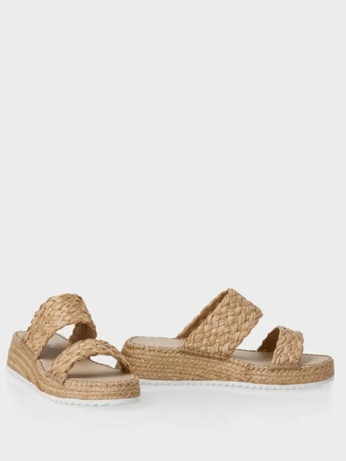 Marc Cain T Oatmeal Braided Strapped Espadrille Shoes SB SI.08 W11 COL 617