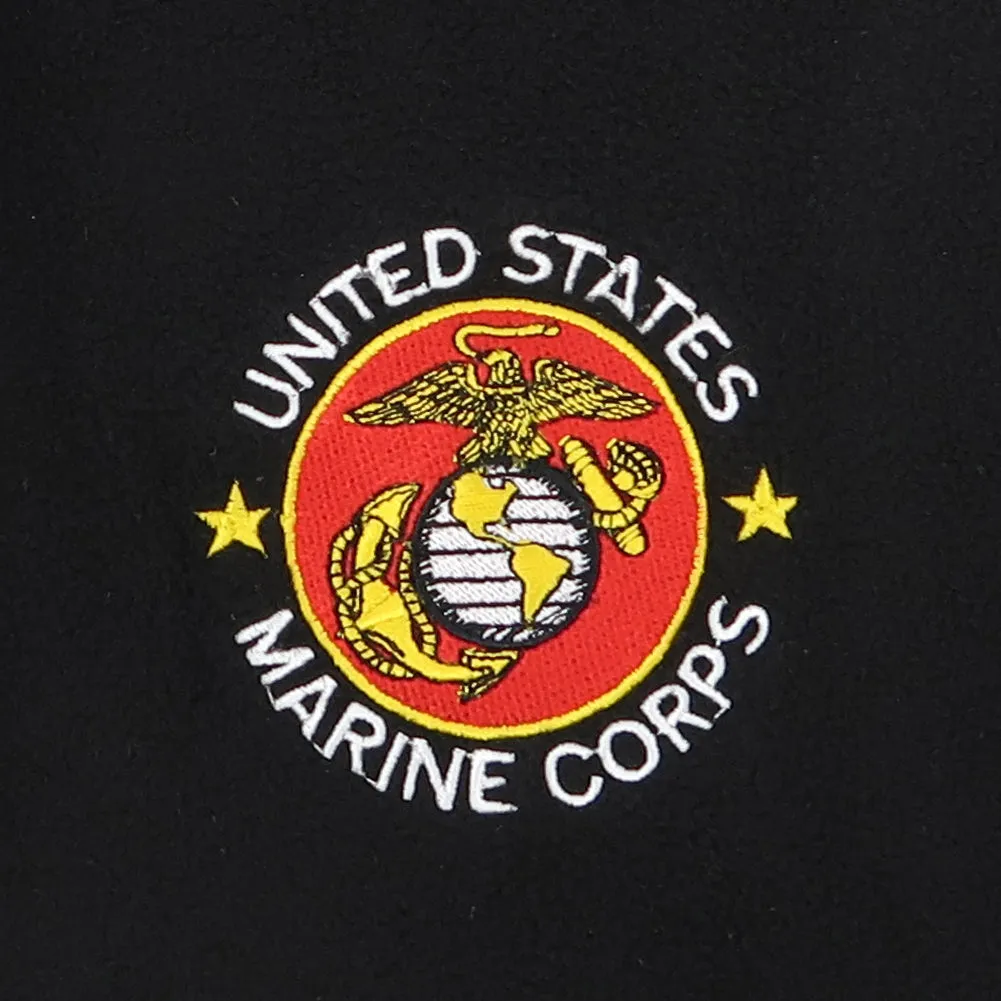 Marines Seal Fleece Full Zip Jacket (Black)
