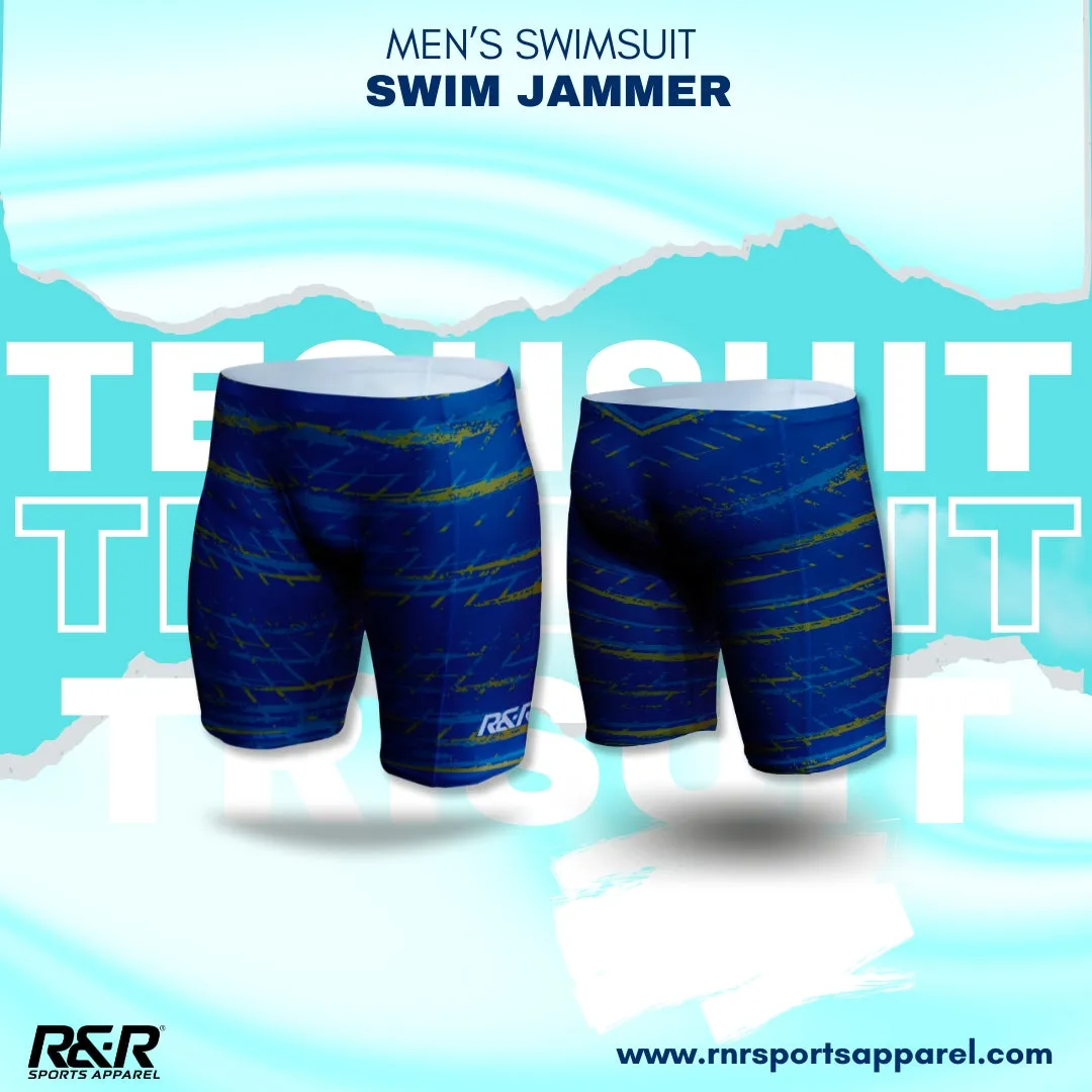 Maritime Mosaic Men's Swim Jammer Swimsuit