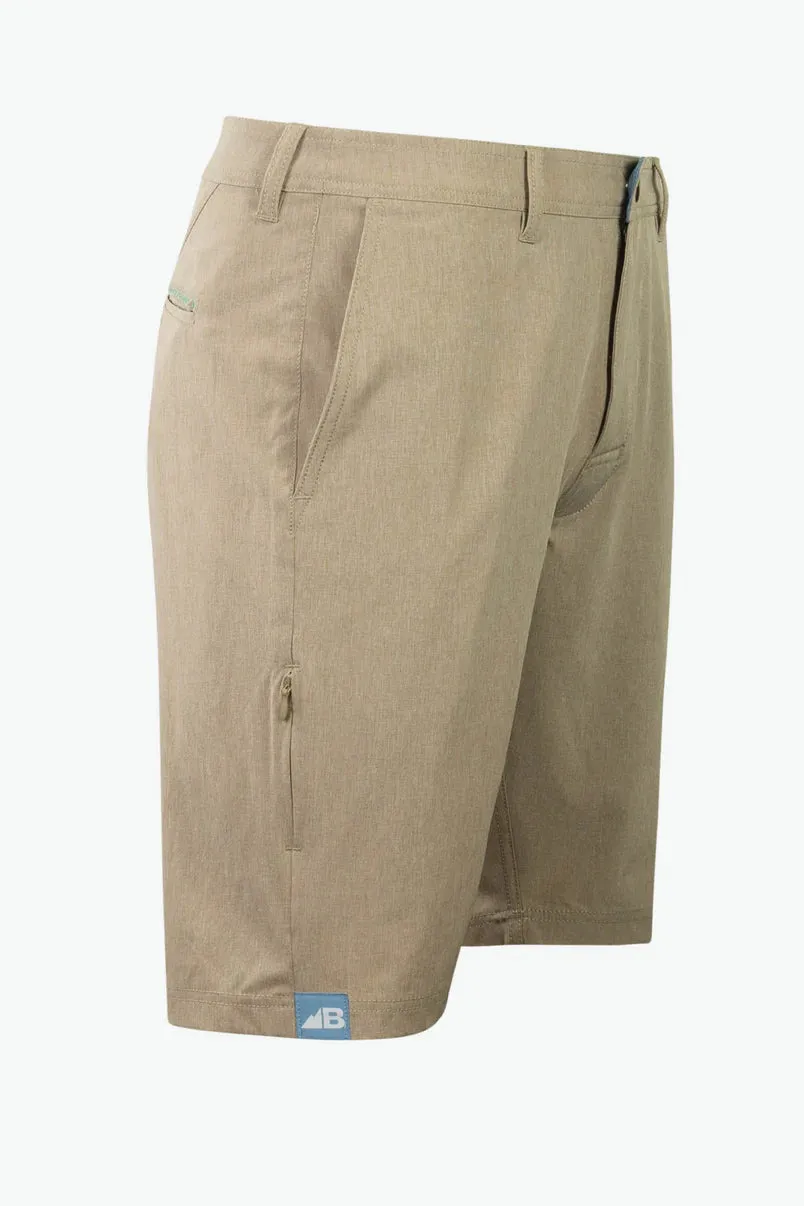 Men's 10" Rocky Mountain Board Shorts (Tan)