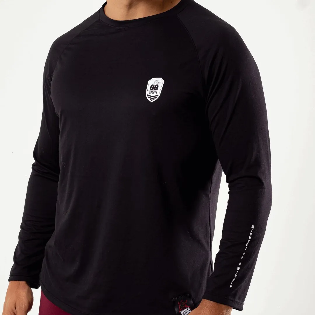 Men's Athletic Black Long Sleeve
