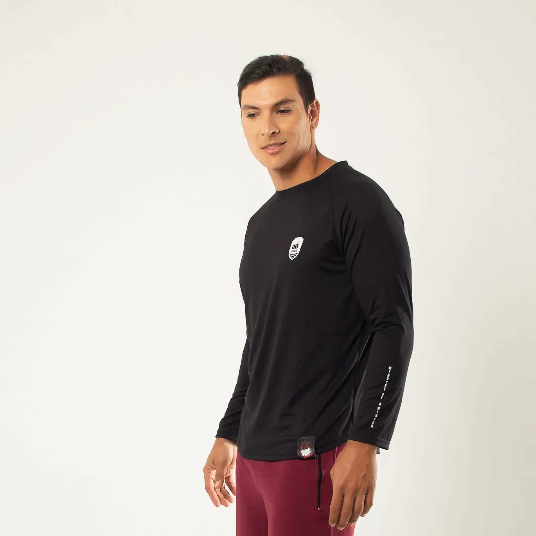 Men's Athletic Black Long Sleeve