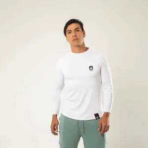 Men's Athletic White Long Sleeve