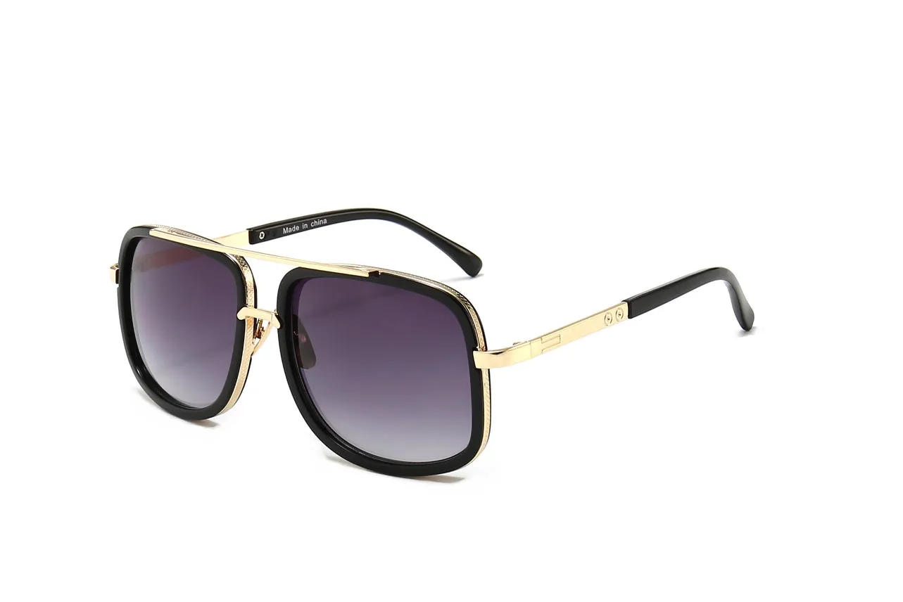 Men's Classic Fashion Rectangle Aviation Sunglasses
