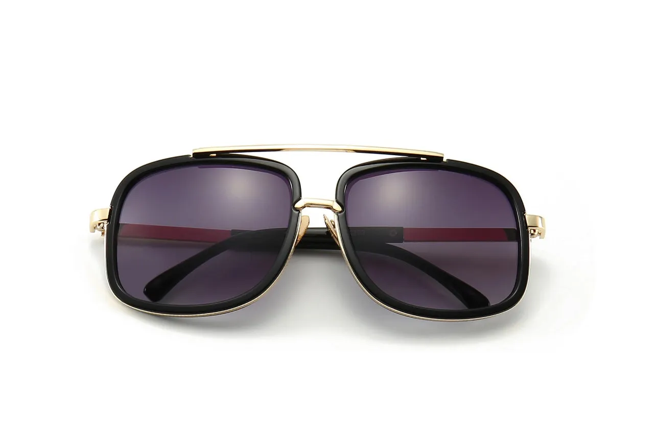 Men's Classic Fashion Rectangle Aviation Sunglasses