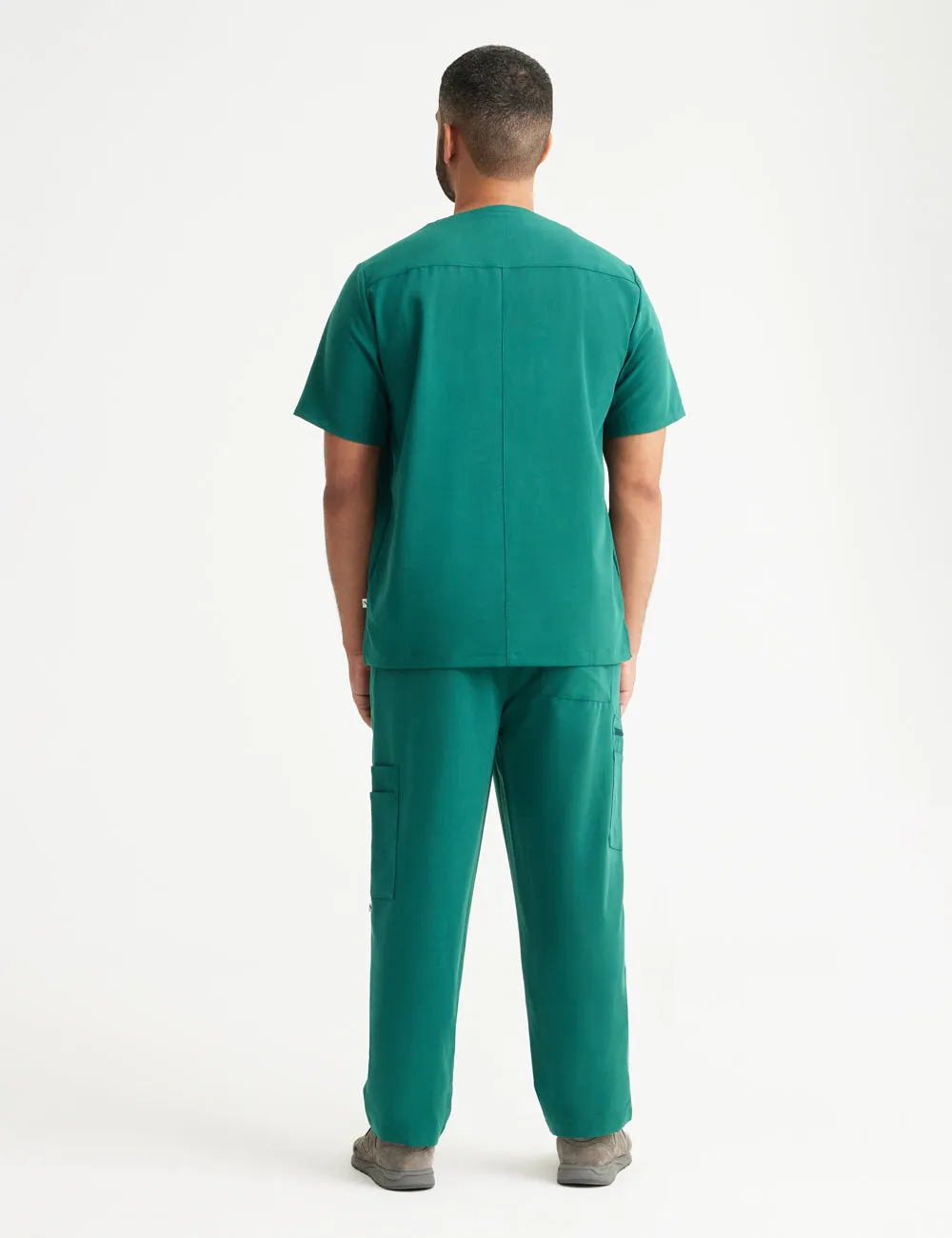 Mens Classic Scrub Top - Hunter Green