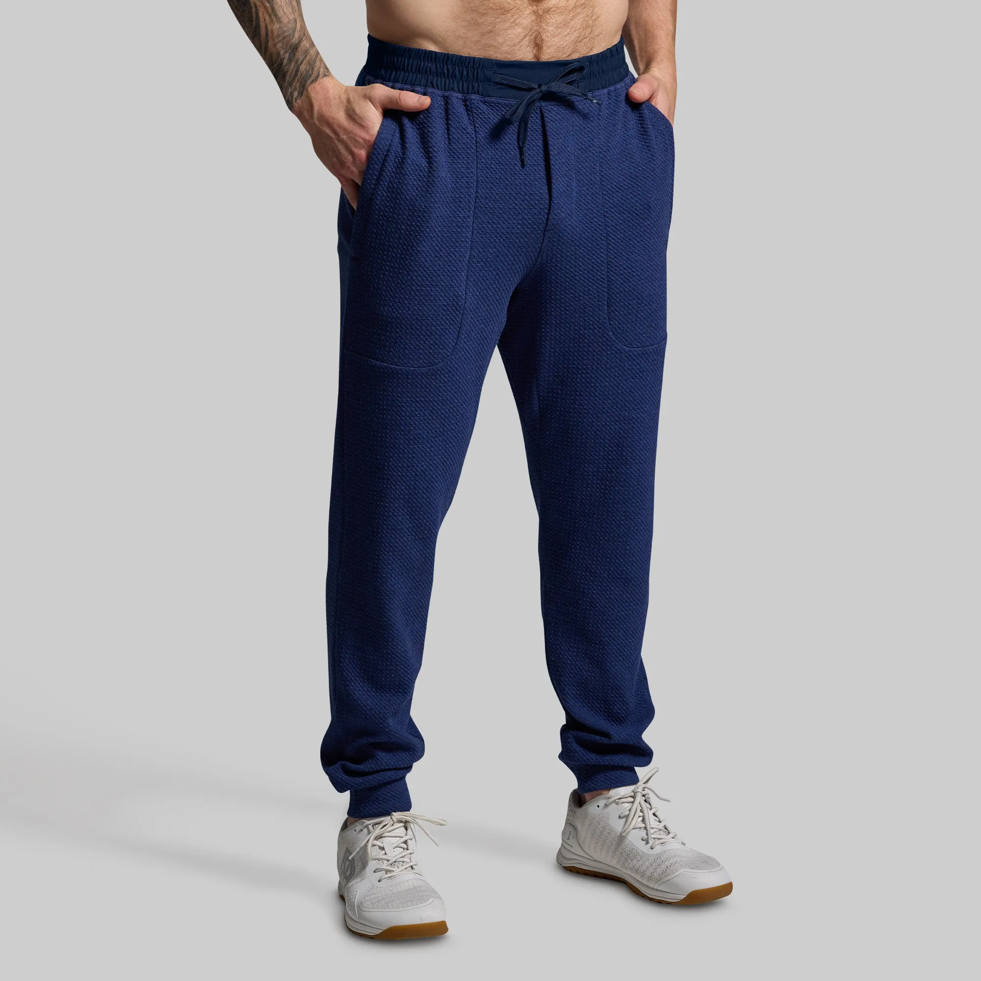 Men's Cloud Jogger Set (Heather Midnight Blue)