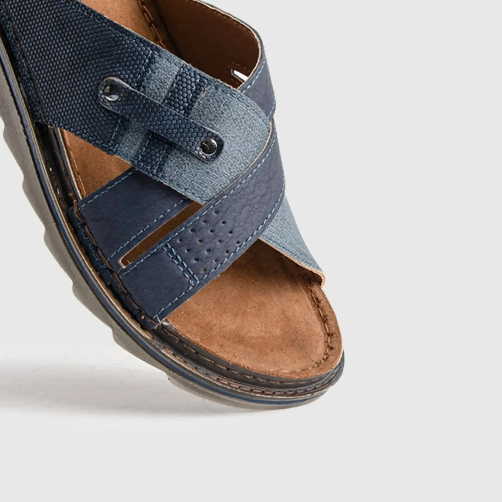 Mens Comfort Sandal BO001 Blue
