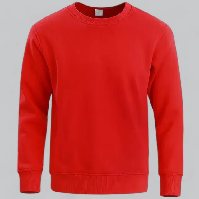 Men's Essential Crew Neck Sweatshirt | Soft Cotton Blend, Casual Fit, Durable & Comfortable for Everyday Wear