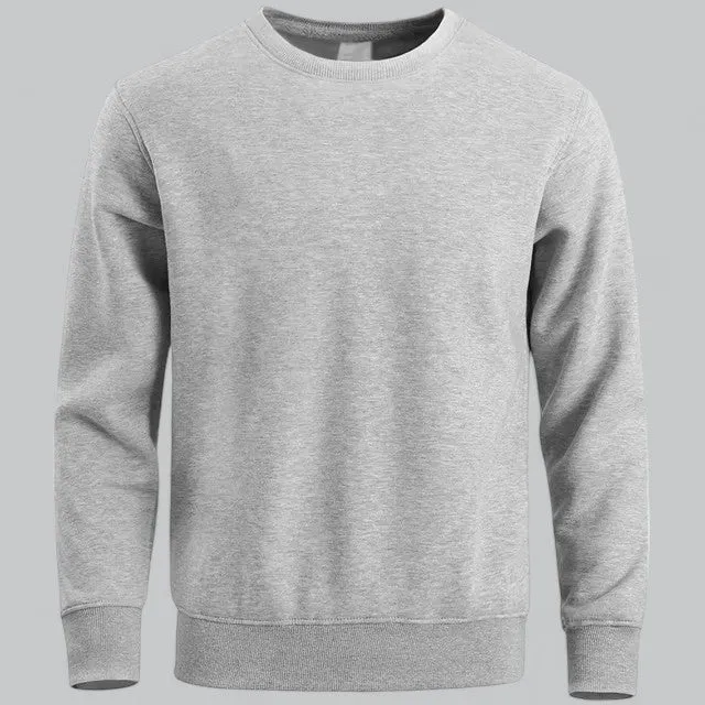 Men's Essential Crew Neck Sweatshirt | Soft Cotton Blend, Casual Fit, Durable & Comfortable for Everyday Wear