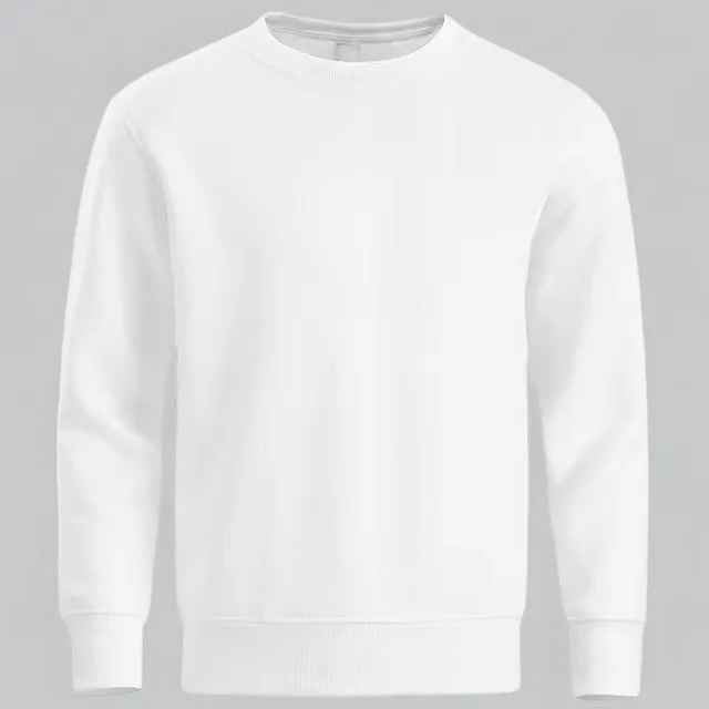 Men's Essential Crew Neck Sweatshirt | Soft Cotton Blend, Casual Fit, Durable & Comfortable for Everyday Wear