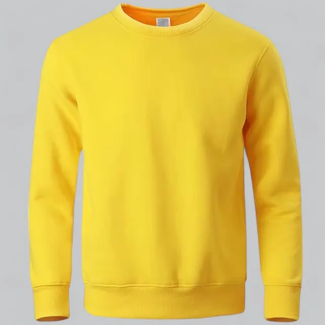 Men's Essential Crew Neck Sweatshirt | Soft Cotton Blend, Casual Fit, Durable & Comfortable for Everyday Wear