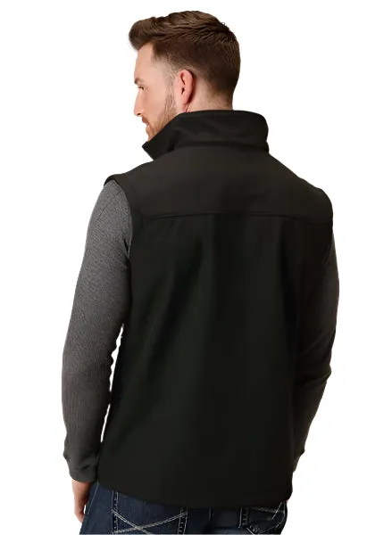 Men's Hi Tech Fleece Black Vest