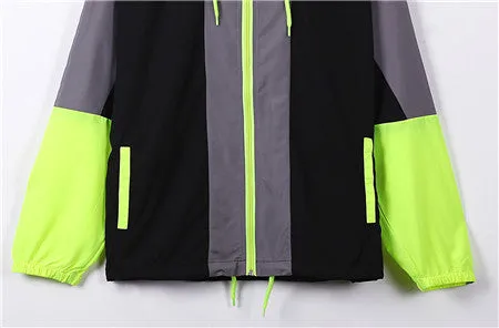 Men's  Hooded  Lightweight  Windbreaker