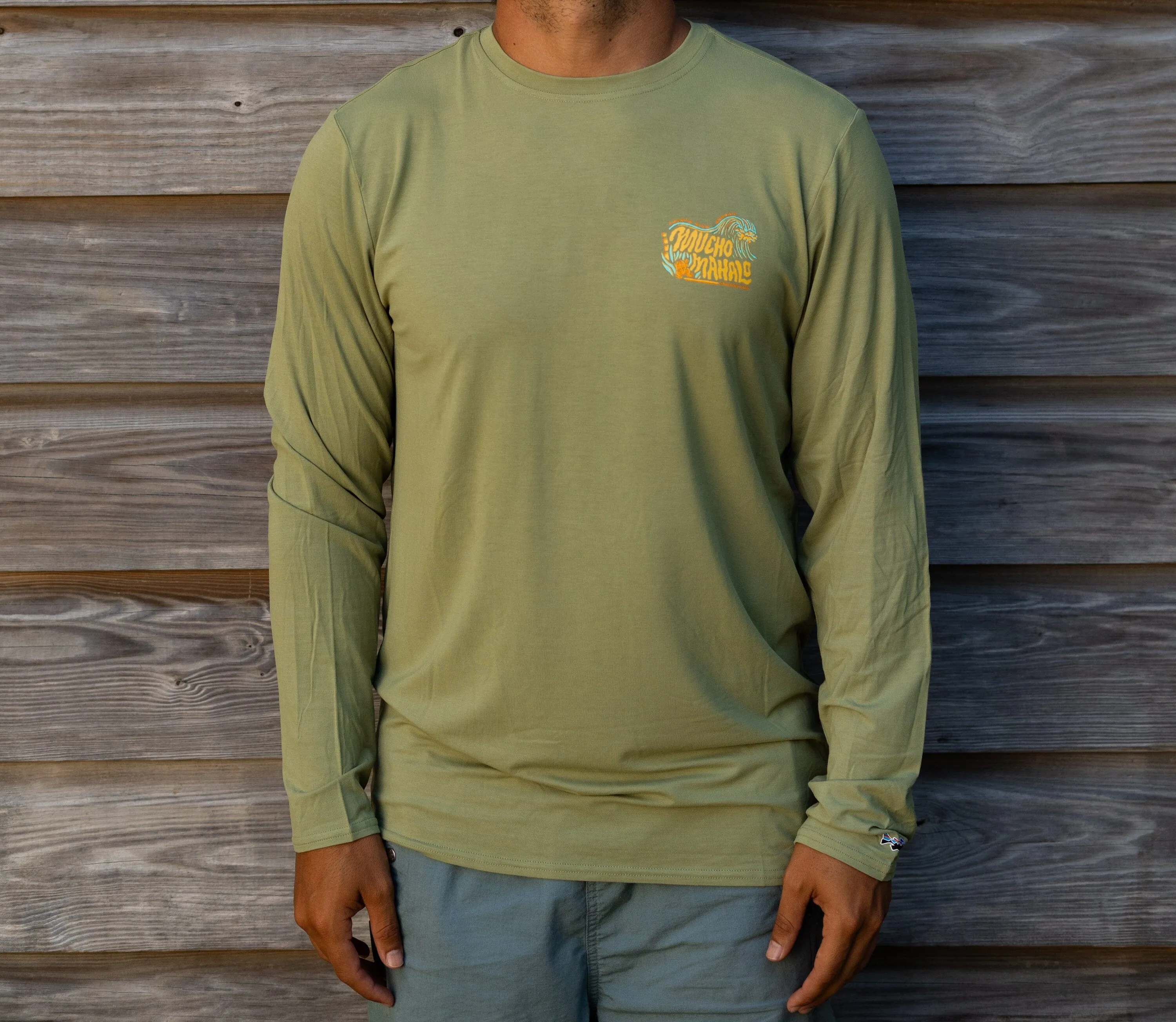 Men's Mucho Mahalo Tropic Comfort Natural UPF Crew