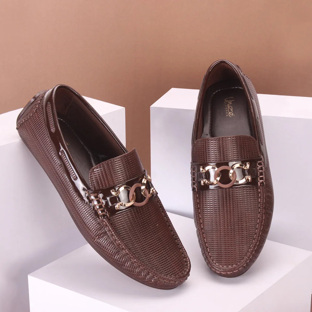 Mens "TEMAN" Comfort Slip On Moccasins