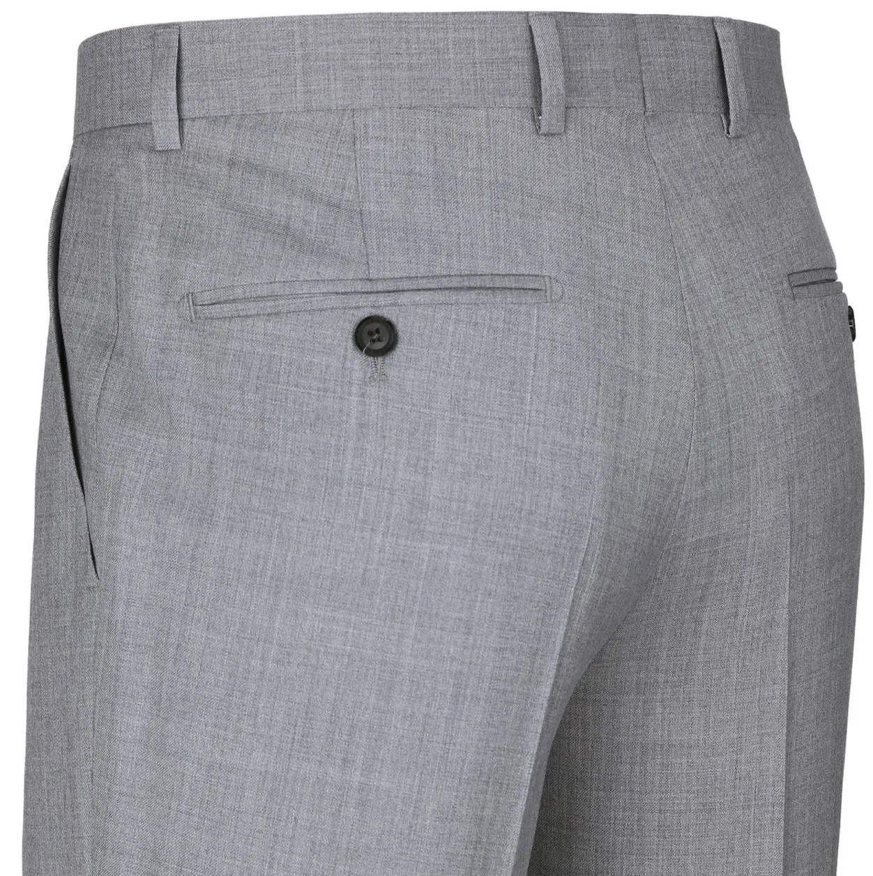Men's Renoir Two Piece Light Gray Wool Suit Slim Fit