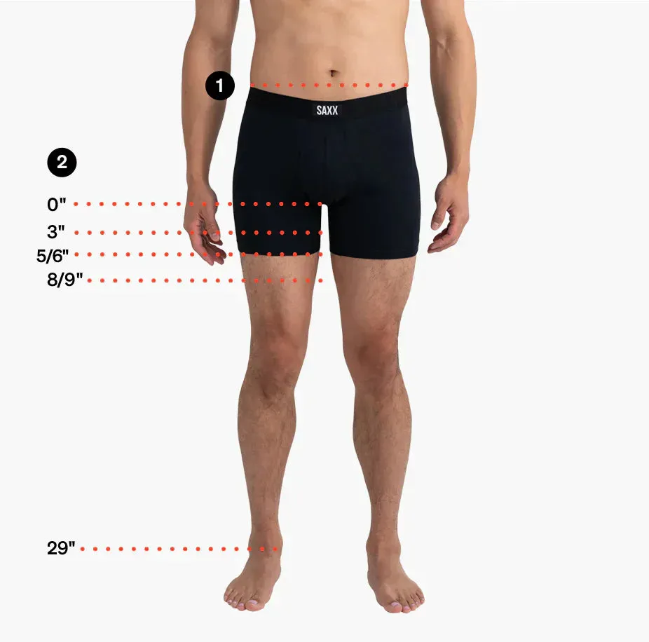 MEN'S SAXX VIBE XTRA SOFT COMFORT BOXER BRIEF 6" | HURRICANE