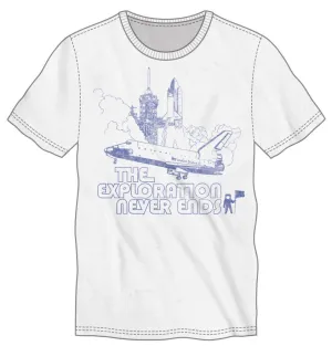 Men's Space The Exploration Never Ends Shirt