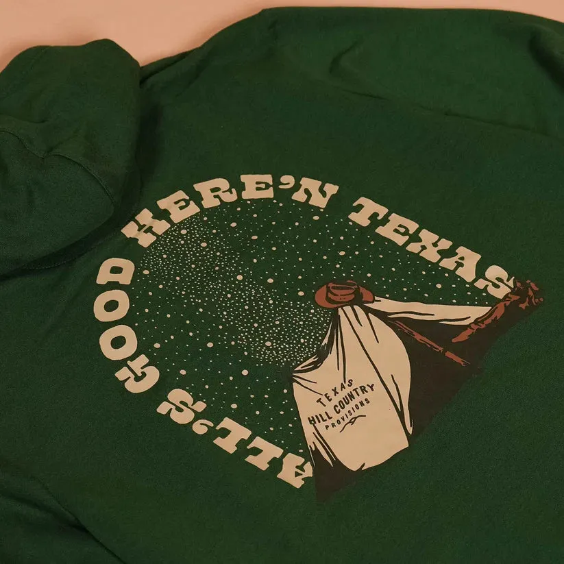 Men's - Under The Stars Hoodie - Emerald Green