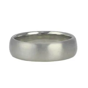 Men's White Gold "Comfort Fit" Band