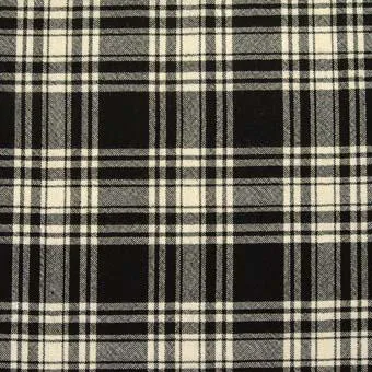 Menzies Black&White Modern Tartan Neck Tie