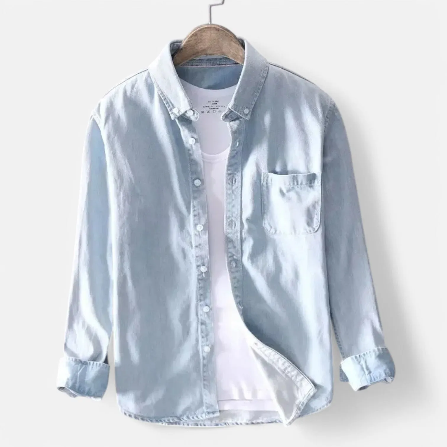 Monacogents | Men's Lightweight Long Sleeve Denim Shirt