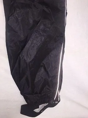 MOTORCYCLE MOTORBIKE MEN'S RAIN SUIT WATERPROF LIGHTWEIGHT BLK WITH HUDDY