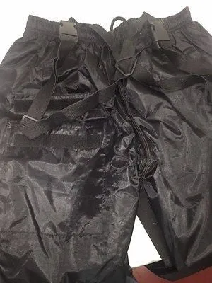 MOTORCYCLE MOTORBIKE MEN'S RAIN SUIT WATERPROF LIGHTWEIGHT BLK WITH HUDDY
