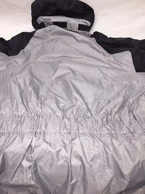 MOTORCYCLE MOTORBIKE RAIN GEAR MEN'S RAIN SUIT WATERPROOF LIGHTWEIGHT GREY ORNGE