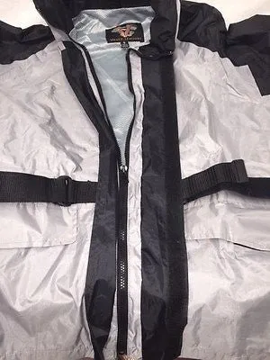 MOTORCYCLE MOTORBIKE RAIN GEAR MEN'S RAIN SUIT WATERPROOF LIGHTWEIGHT GREY ORNGE