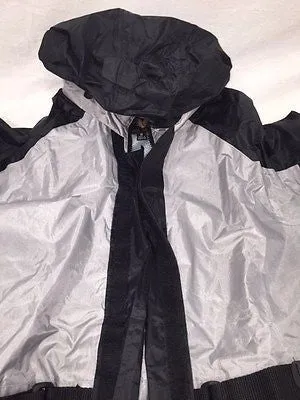 MOTORCYCLE MOTORBIKE RAIN GEAR MEN'S RAIN SUIT WATERPROOF LIGHTWEIGHT GREY ORNGE