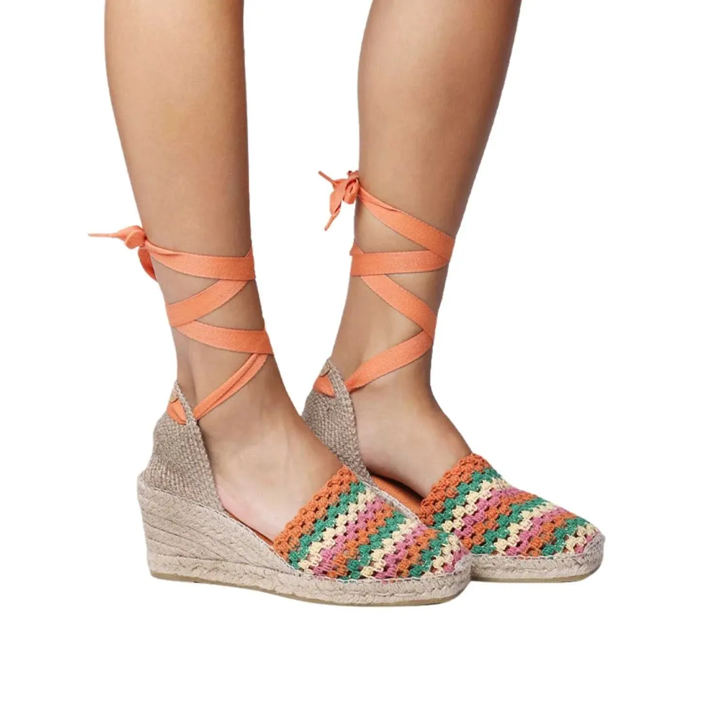 Multicolored Cotton Blend Espadrilles For Women - Georgina