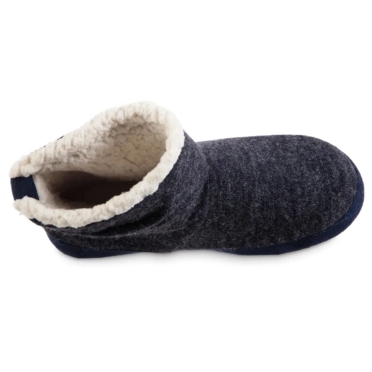 New with tags! Isotoner Women's Knit Marisol Hoodback Slippers, Black, Sz L Fits 8-9, Machine Washable!