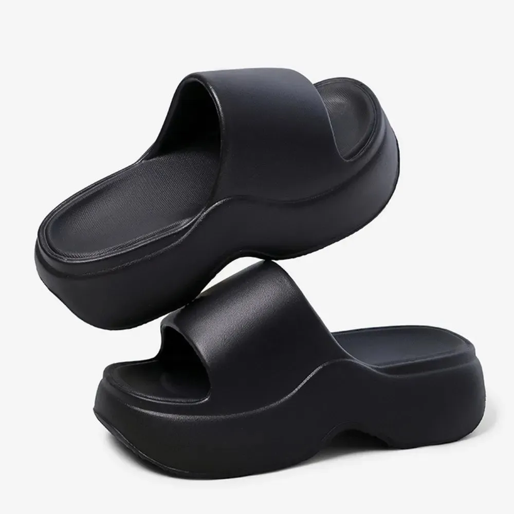 Open Toe Platform Slippers