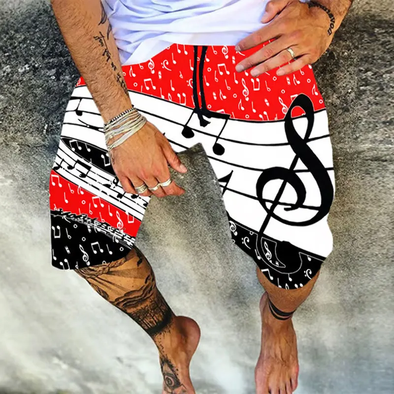 Patchwork Color Block Fashion Men's Casual Shorts