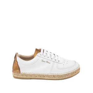 Plain Leather Espadrilles for Women - Mei-P
