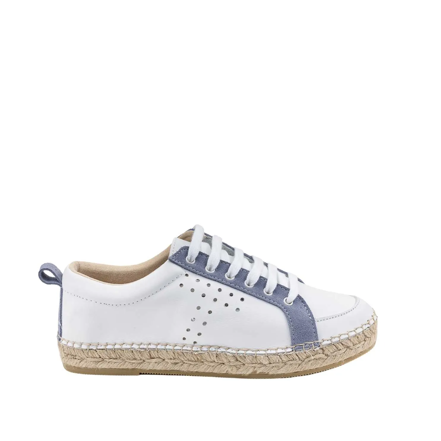 Plain Leather Espadrilles for Women - Mubi-P