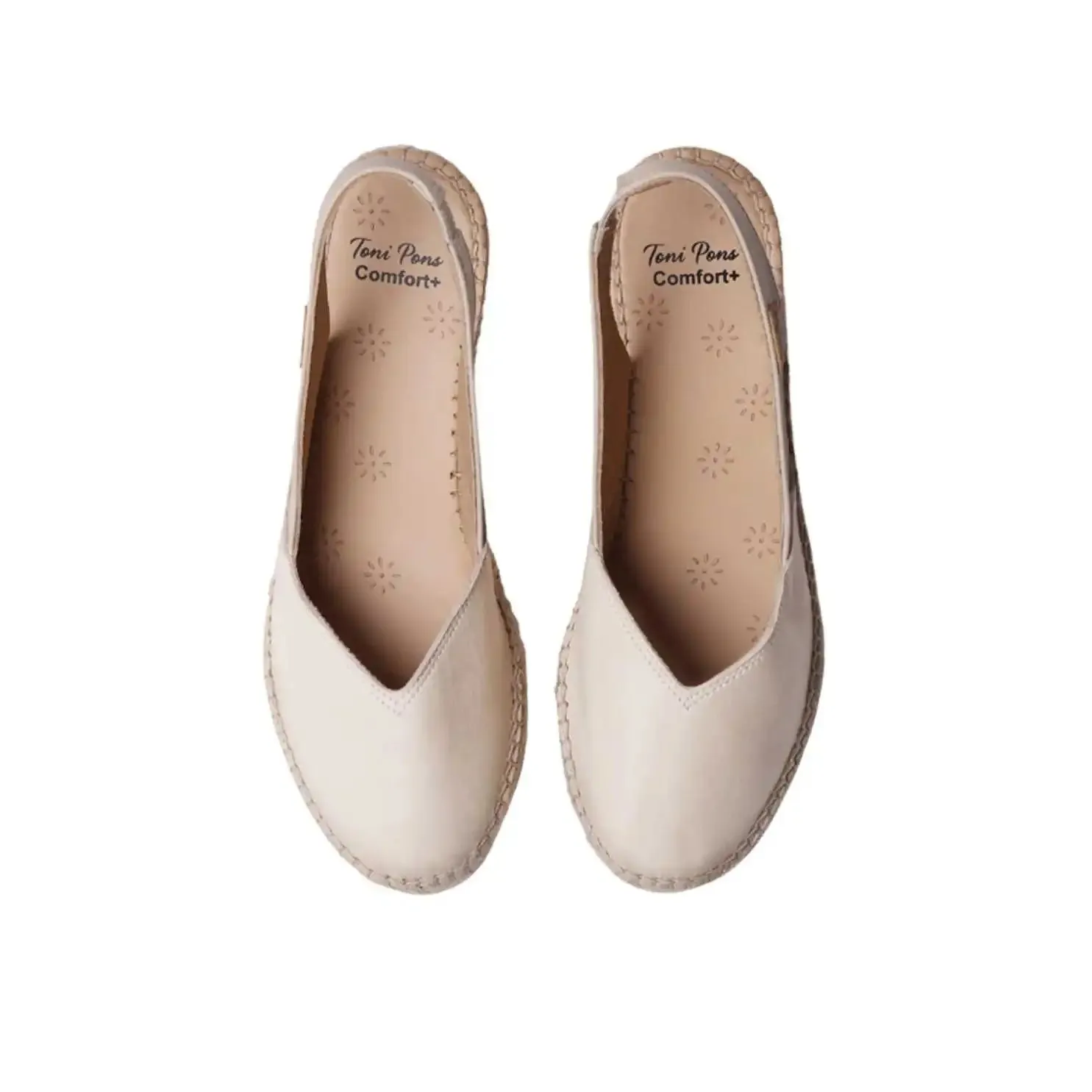 Plain Leather Wedge Espadrille for Women - Termal