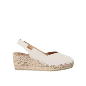 Plain Leather Wedge Espadrille for Women - Termal
