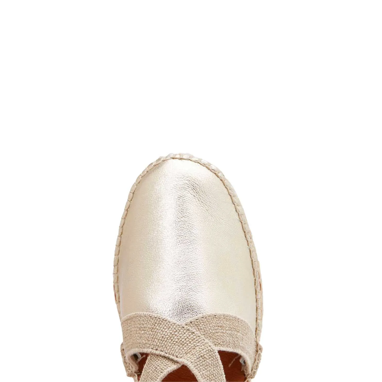 Plain Leather Wedge Espadrille for Women - Tossa