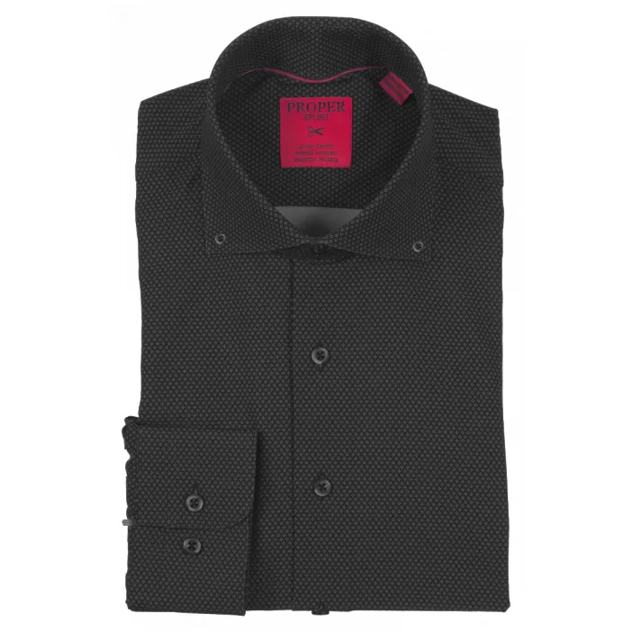 Proper Sport Black Stretch Dress Shirt