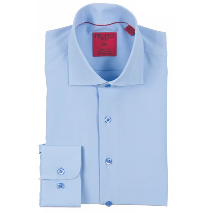 Proper Sport Powder Blue Stretch Dress Shirt