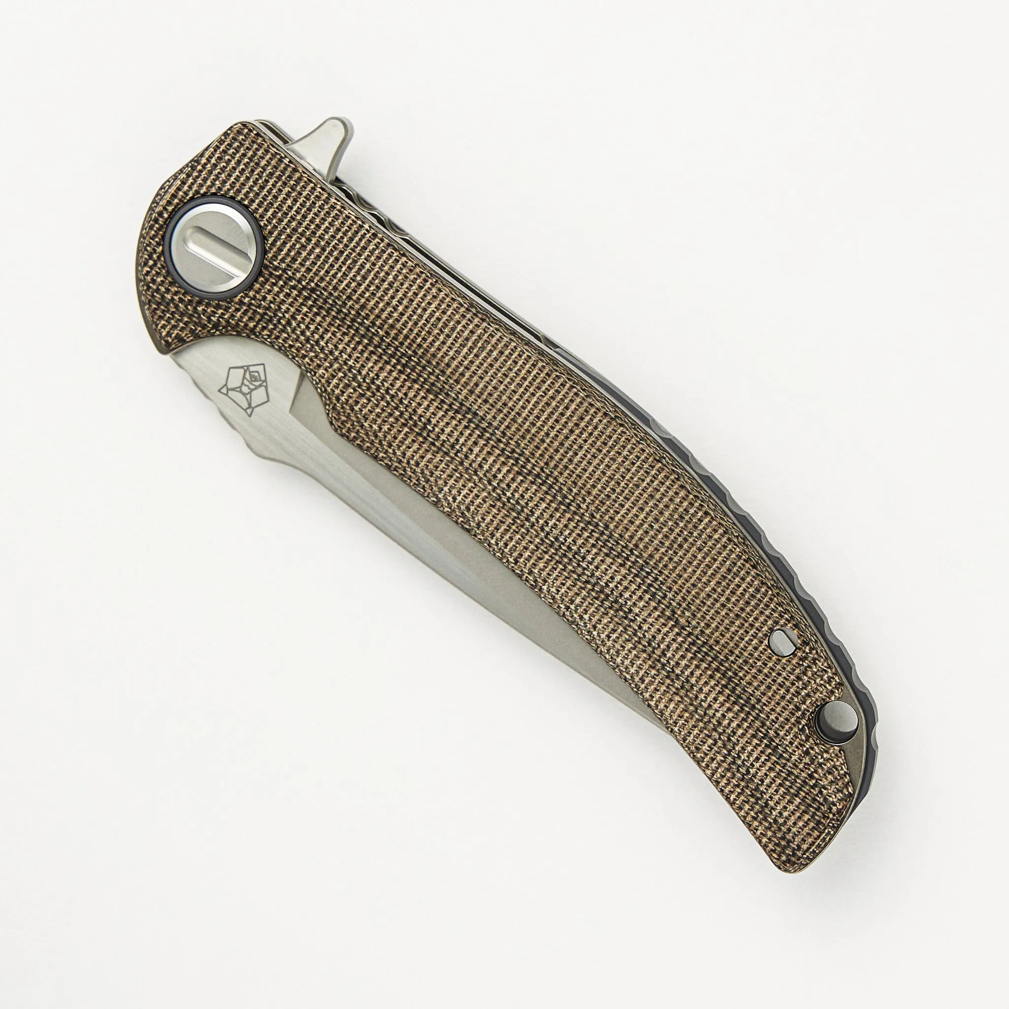 "Limited Edition" Soft Overkill - M398 Blade - Green Canvas Micarta Handle - RBS (RJ Martin Design)