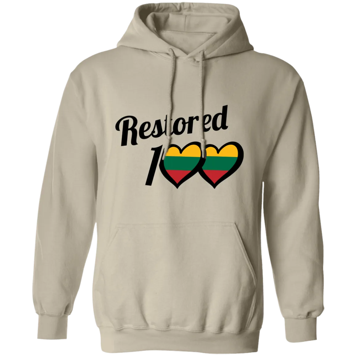 Restored 100 - Men/Women Unisex Comfort Pullover Hoodie