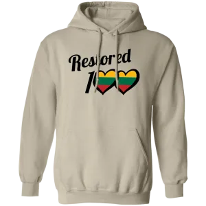 Restored 100 - Men/Women Unisex Comfort Pullover Hoodie