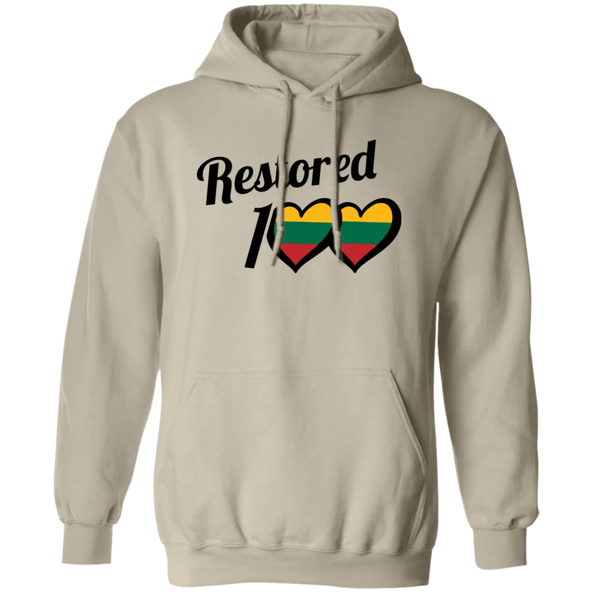 Restored 100 - Men/Women Unisex Comfort Pullover Hoodie