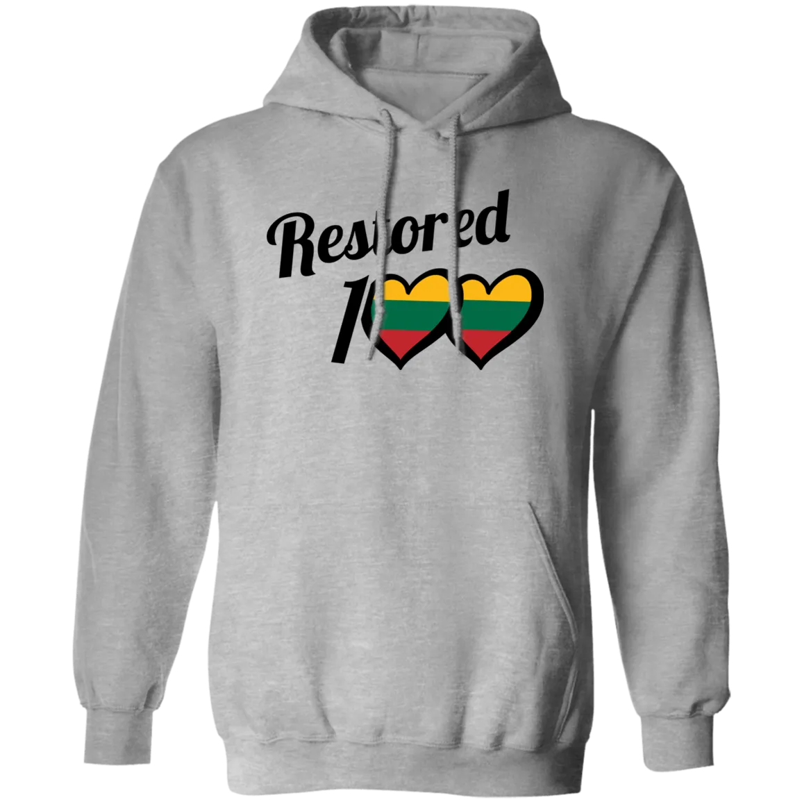 Restored 100 - Men/Women Unisex Comfort Pullover Hoodie